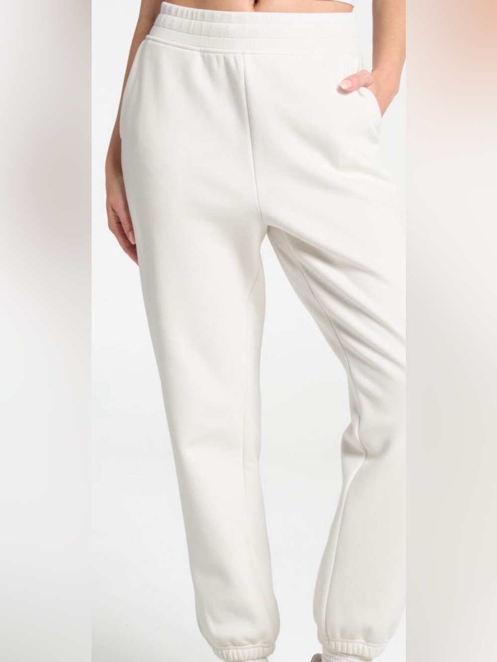 Calia women’s white scuba jogger pants